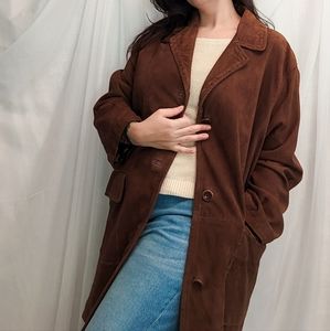 Italian brown suede jacket by Mabrun, NWT